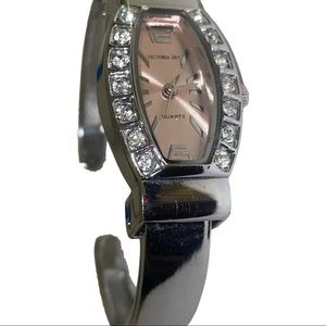 Victoria Sky Crystal Bangle Analogue Wrist Watch